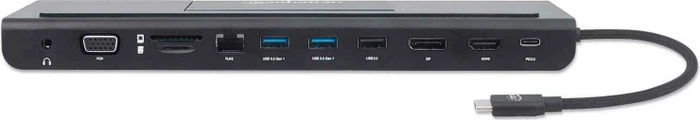 Manhattan 11-in-1 Docking Station, USB-C 3.0 [Stecker]