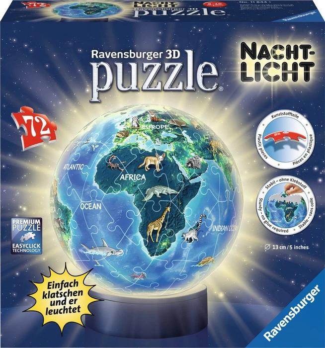 Ravensburger Puzzle Erde im Nachtdesign Nachtlicht