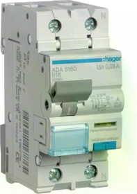 Hager Fehlerstrom-Leitungsschutzschalter 1P+N 10kA B-16A 30mA Typ A