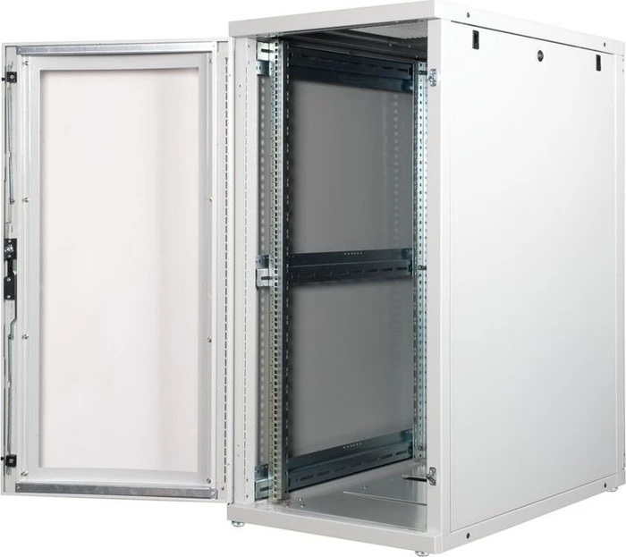 Roline / Secomp Pro Serie 19" Serverschrank 26HE, montiert, Glastür, IP20, RAL 7035, 1000mm tief