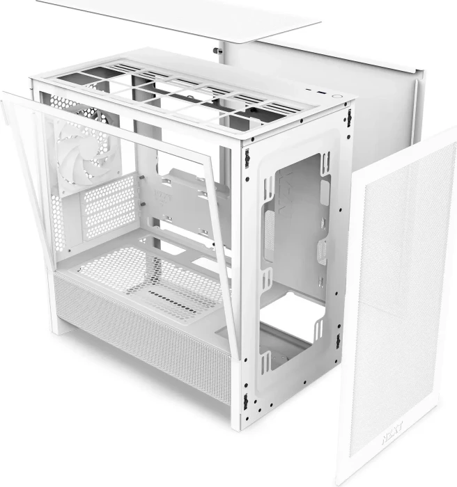 NZXT H3 Flow [2025] White, weiß, Glasfenster