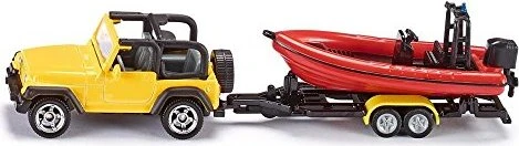 SIKU Super Jeep mit Boot