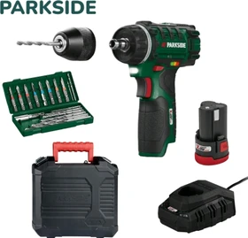Parkside Performance PBSPA 12 E4 Akku-Bohrschrauber inkl. Tasche + 2 Akkus 2.0Ah