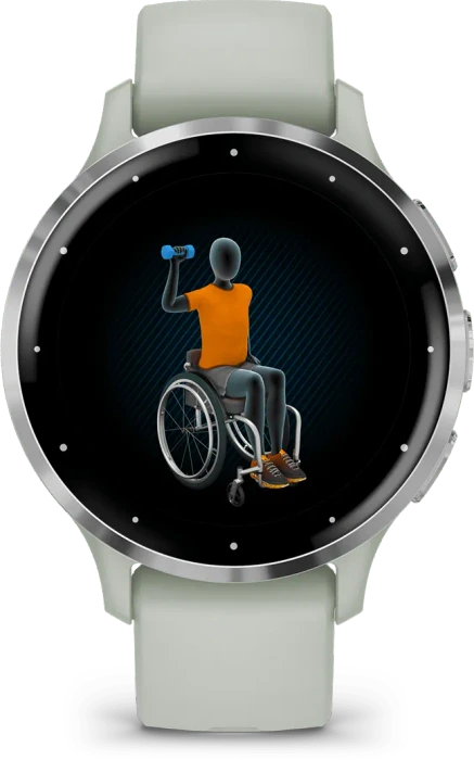 Garmin Venu 3S silver/sage grey
