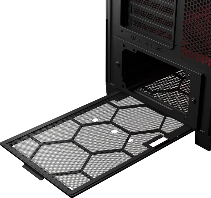 Modecom Volcano Expanse S Apex ARGB Midi, schwarz, Glasfenster