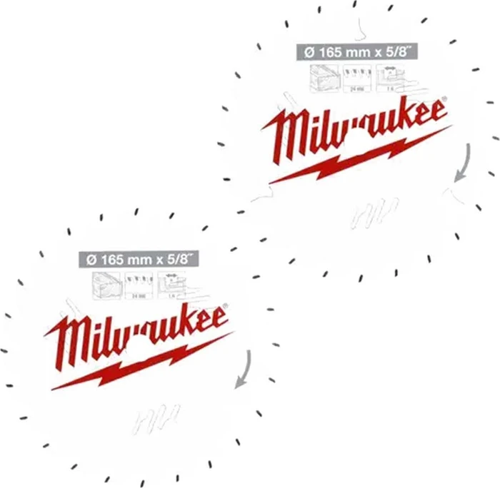 Milwaukee CSB P W ATB Kreissägeblatt-Set, 165x15.87mm, 2-tlg.