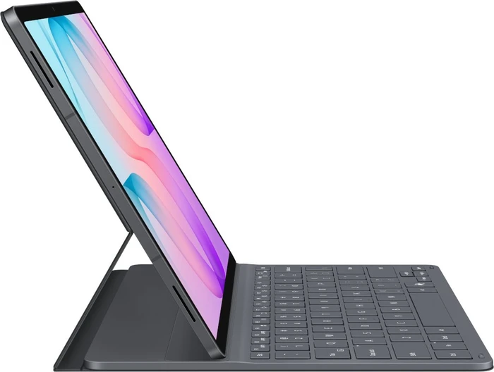 Samsung EF-DX840 DK Book Cover Keyboard Slim mit AI-Taste für Galaxy Tab A12+, schwarz, DE