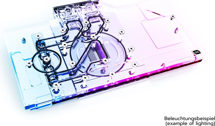 Alphacool Eisblock Aurora Acryl GPX-N RTX 3070 Gaming X Trio mit Backplate