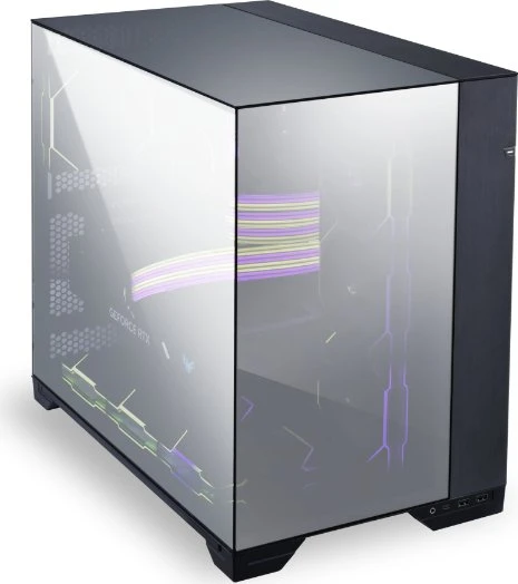 Lian Li O11 Vision, Color Chrome (Black Mirror Finish), Glasfenster