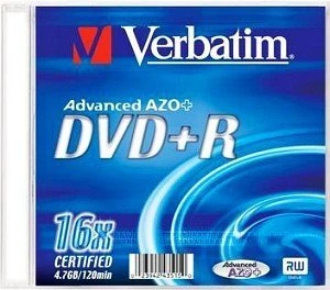 Verbatim DVD+R 4.7GB, 16x, 1er Jewelcase, printable