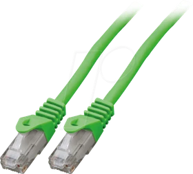 EFB Elektronik CCA Patchkabel, Cat6, U/UTP, RJ-45/RJ-45, 1m, grün