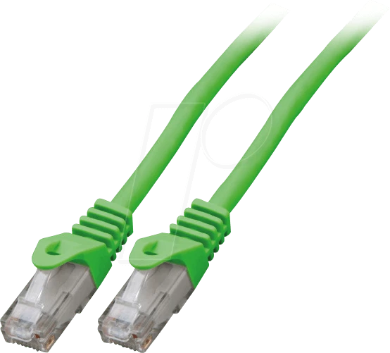 EFB Elektronik CCA Patchkabel, Cat6, U/UTP, RJ-45/RJ-45, 1m, grün