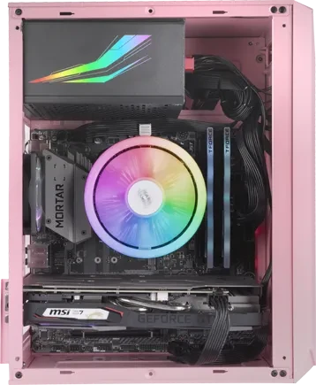 Mars Gaming MC-S1P, pink, Acrylfenster