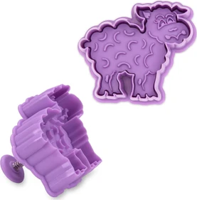 Städter Präge-Ausstecher mit Auswerfer Schaf 6.5cm violett