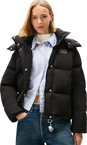 Tommy Hilfiger Alaska Puffer Down Hood Jacke schwarz (Damen)