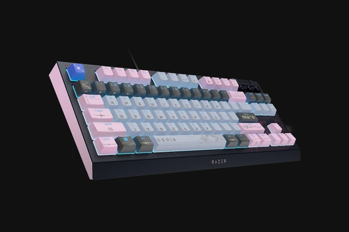 Razer BlackWidow V4 TKL Hyperspeed, Wuthering Waves, hot-swap, Razer ORANGE Tactile Gen-3, USB/Bluetooth, US