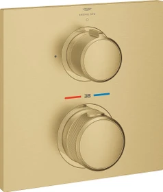 Grohe Allure Unterputz-Thermostat mit 1 Absperrventil cool sunrise gebürstet