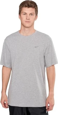 Nike Primary Funktionsshirt kurzarm dark grey heather/heather/smoke grey (Herren)