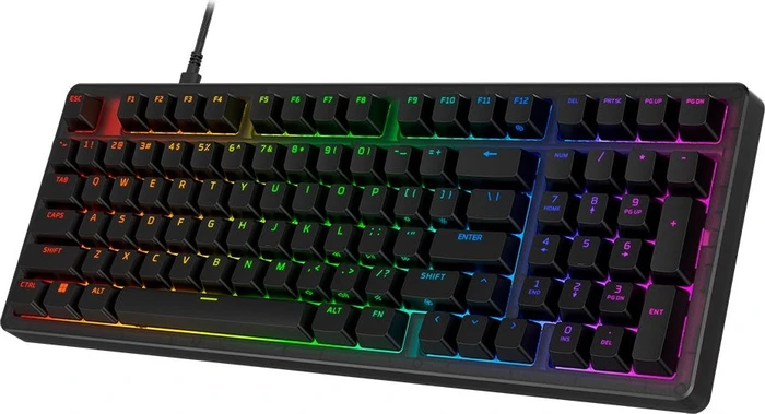 HP HyperX Origins 2 1800, schwarz/transparent, LEDs RGB, HyperX Linear, USB, DE