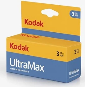 Kodak UltraMax 400 135/24 Farb-Negativfilm 3er-Pack