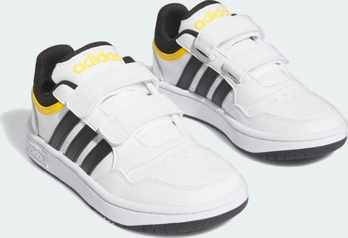 adidas Hoops cloud white/core black/bold gold (Junior)