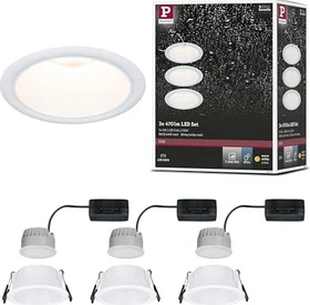 Paulmann Cole Coin LED 6W Einbauleuchte weiß, 3 Stück