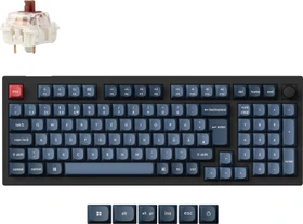Keychron V5 Max, Carbon Black, 96%, LEDs RGB, hot-swap, Gateron Jupiter BROWN, USB/Bluetooth, DE (V5M-D3-DE)