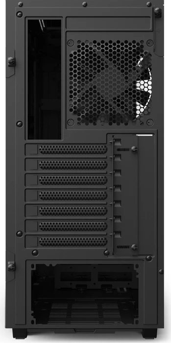 NZXT H510, schwarz/rot, Glasfenster