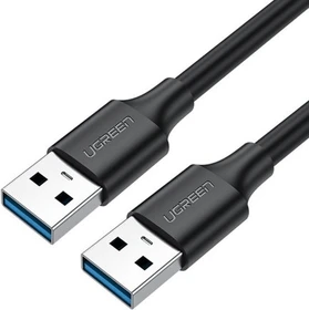 Ugreen USB Kabel, USB 3.0, 5Gb/s, USB-A [Stecker] auf USB-A [Stecker], schwarz, 2m (10371)