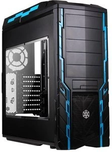 SilverStone Precision PS06 blau, Acrylfenster