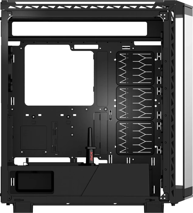 ADATA XPG Battlecruiser II, schwarz, Glasfenster