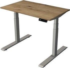 Kerkmann Smart Office elektrisch höhenverstellbarer Sitz-Steh-Schreibtisch 100x60cm Eiche/silber