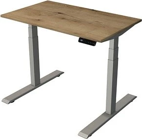 Kerkmann Smart Office elektrisch höhenverstellbarer Sitz-Steh-Schreibtisch 100x60cm Eiche/silber