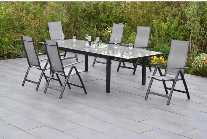 Merxx Carrara Gartenmöbel-Set diamantbraun