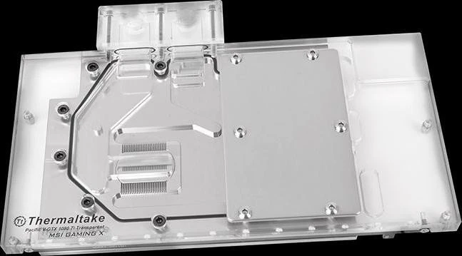 Thermaltake Pacific V-GTX 1080 Ti Plus MSI Gaming GPU Block transparent