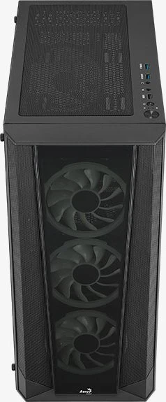 AeroCool Prism, Lüfter LED Fixed RGB, Glasfenster