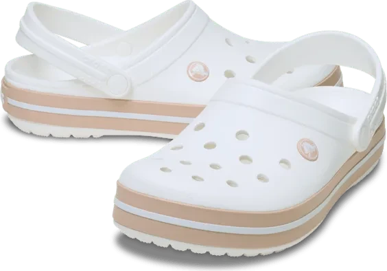 Crocs Crocband white/pink caramel