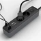 Hama Steckdosenleiste mit Schalter, 2-fach, 1x USB-A/2x USB-C 65W USB-PD, 1.4m, schwarz/grau Vorschaubild