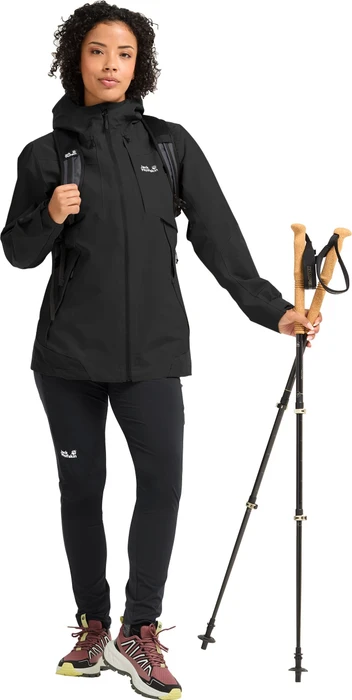Jack Wolfskin Flextrail 2L Funktionsjacke schwarz (Damen)