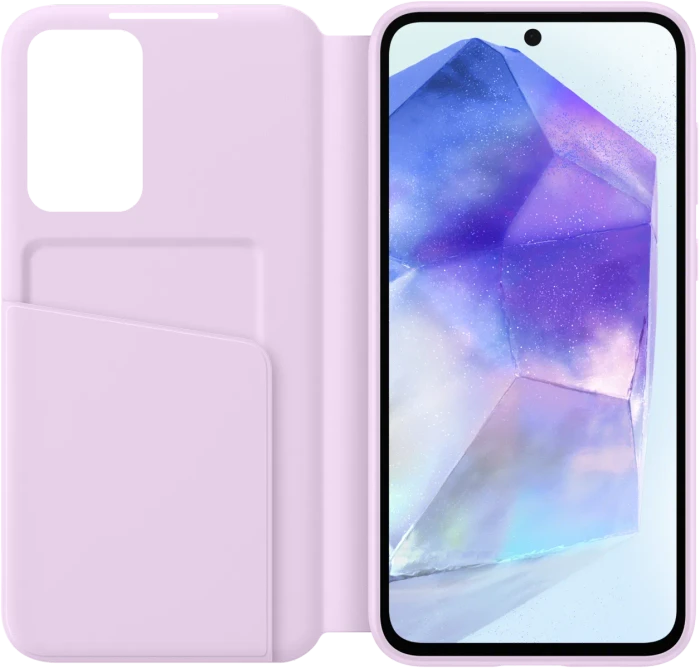 Samsung Smart View Wallet Case für Galaxy A55 5G Lavender