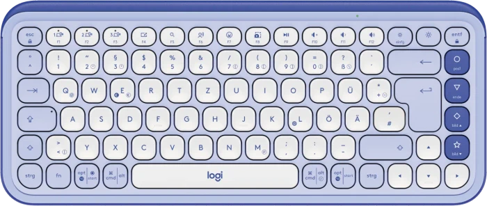 Logitech POP Icon Keys, Lilac & Off-White, Logi Bolt, USB/Bluetooth, DE
