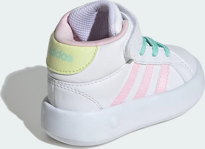 adidas Grand Court Mid cloud white/clear pink/ice yellow (Junior)