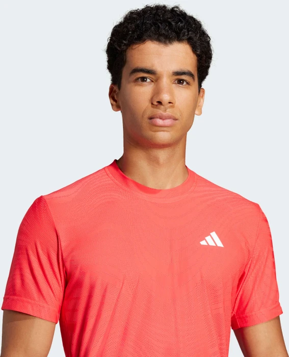 adidas Tennis Pro Climacool+ Freelift Funktionsshirt kurzarm semi lucid red (Herren)