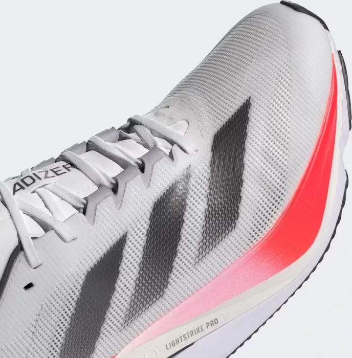 adidas Adizero Boston 12 cloud white/aurora met/solar red (Herren)