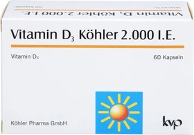Vitamin D3 Köhler 2000 IE Kapseln, 60 Stück