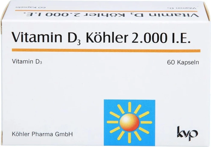Vitamin D3 Köhler 2000 IE Kapseln, 60 Stück