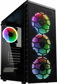 Kolink Observatory Lite Mesh, schwarz, Glasfenster