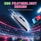 Attack Shark F1 Air 8KHz Wireless, White & Black, inkl. C06 Ultra LED Kabel, USB/Bluetooth Vorschaubild