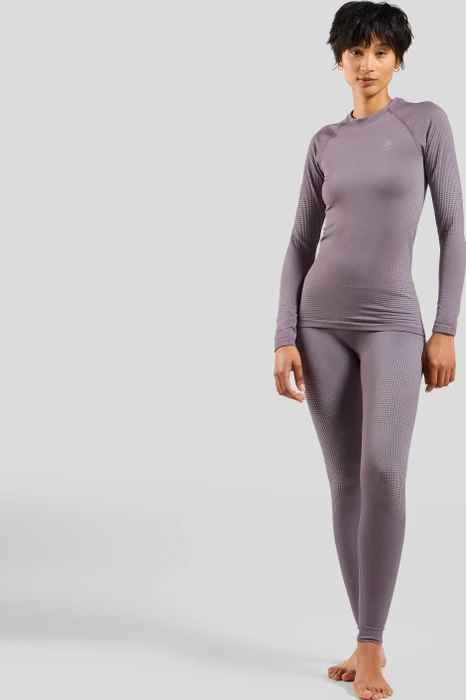 Odlo Performance Warm Eco Funktionsshirt langarm gray ridge (Damen)