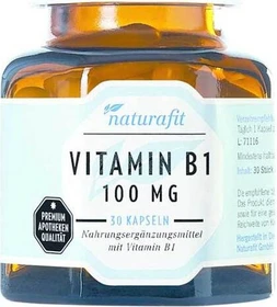 naturafit Vitamin B1 100mg Kapseln, 30 Stück